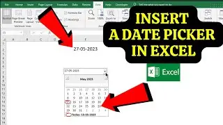 How to Insert a Date Picker in Excel (Calendar in Excel Cell)