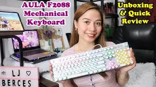 AULA F2088 - RGB Gaming Mechanical Keyboard - My Own Unboxing and Quick Review - Blue Switches