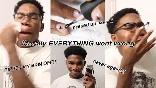 AT-HOME MAINTENANCE VLOG *i ripped my skin off!*