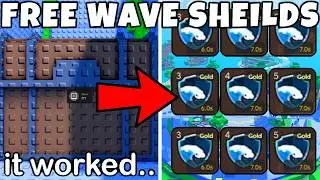 How To Farm HUNDREDS Of Wave Sheilds For FREE In Escape Tsunami For Brainrots!