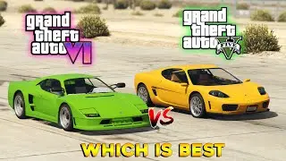GTA5 Vs GTA6 Super Car | Turismo Comparison In Gta5