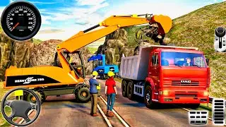 Heavy JCB Excavator  Construction Machine Driving - Real Dump Truck Simulator 3D: Android Gameplay