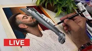 Sanju Arts is live,  Virat Kohli Drawing 😍