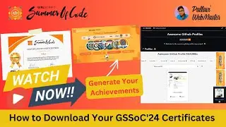 How to Download GSSoC'24 Certificates || Generate & Showcase Your Achievements (2024 Guide)