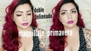 Delineado rosa maquillaje primavera / normiblog