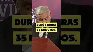 ¿AMLO habla mucho? Pero, ¿de cuánto estamos hablando? #AMLO #amlolujodepresidente #informe