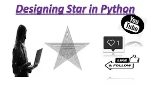 Designing Star in python || ⭐