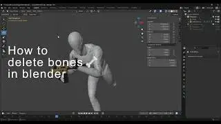 How to  delete bones 🦴 in blender