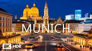 Munich City 8K 🇩🇪 Majestic Marienplatz, Opulent Bavarian Palaces & Elegant European Ambience