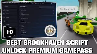 *FREE PREMIUM* Brookhaven Script Hexagon Hub Unlock All Gamepass | ROBLOX SCRIPT