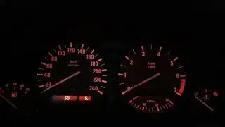 BMW E34 520 M50B20 Instrument Cluster Speedometer Tacho Test Tip Trick