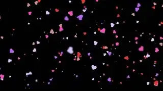 Snowing Hearts ❄️  Background | Lovely snowflakes | Romantic snow | Snow love | Valentine's snow