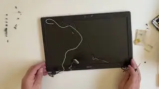 Acer Aspire 5336 PEW72 open and Unfolding disassembly of the display and motherboard