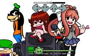 FNF dilan noises but monika sings it