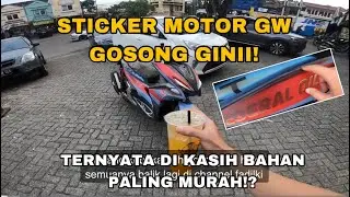DI TIPU TUKANG STICKER‼️ KOK STICKER MOTOR GW JADI KAYA GINI YA GAIZ⁉️ #aerox #sticker