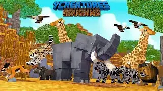 55 + NEW SAVANNA MOBS !! FIX INI ADDON HEWAN TERKEREN CUY !!