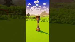 КАК ПОСТРОИТЬ ФОНАРНЫЙ СТОЛБ В МАЙНКРАФТ #minecraft