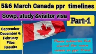6 March Canada ppr timeline today/ppr timeline today/ppr timeline/canada ppr timeline🇨🇦🇨🇦