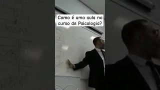 Exemplo de como é uma aula no curso de Psicologia #psicologia #neuropsicologia #aula