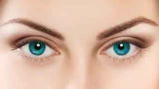 How to change Eye Color in Adobe Photoshop - Hue and Saturation + Brush Tool