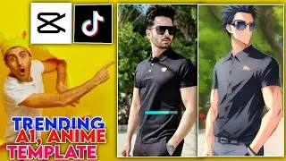 CapCut Trending Ai Anime Template video editing_Al Manga Cartoon Filter Effects_CapCut