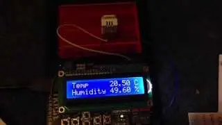 Temp and humidity sensor and LCD for Arduino. (Embedded system project)
