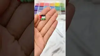 خاتم علم فلسطين بالخرز 🇵🇸 beaded palestine flag ring 🇵🇸#🇵🇸 #tutorial #diy