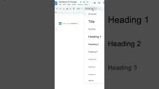 # Markdown for Headings in Google Docs