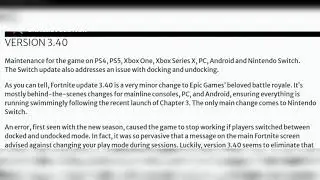FORTNITE UPDATE 3.40