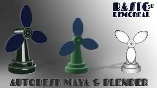 #3d  #modelling #3dmaya #blender 3D_FAN_MODELLING_DEMOREAL