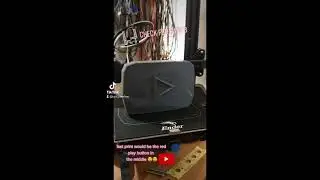 3D PRINT YOUTUBE PLAY BUTTON - ENDER | 3D PRINT YOUTUBE PLAY BUTTON | 