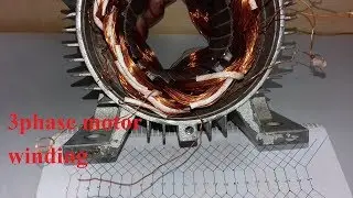 হিসাব সহ থ্রী ফেজ মটর ওয়েন্ডিং 3phase motor chain winding 4 pole,24 slot