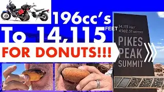 196cc's to 14,115-ft for DONUTS! Two TW200s to the Top of PIKES PEAK! TDUB CLUB