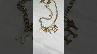 Letter Charm Necklace! #diy