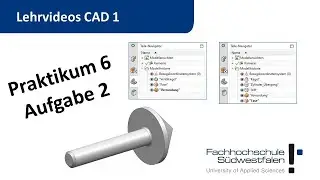 CAD 1 - Praktikum 6 - Ventilkegel - Skizzenbasierte Körper vs. Primitives