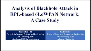 Analysis of Blackhole Attack in RPL Based 6LoWPAN Network A Case Study