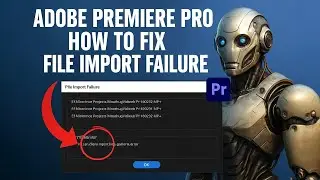 How To Fix File Import Failure In Premiere pro (2024)