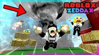 ESCAPE NATURAL DISASTERS IN ROBLOX! - Roblox Zeddax