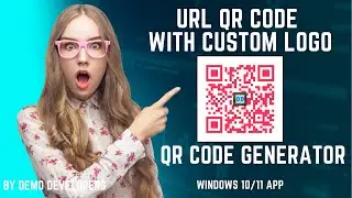 How To Create URL QR Code With Custom Logo | QR Code Generator App