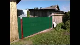 Распашные ворота своими руками