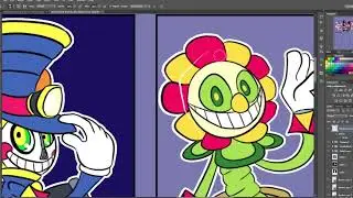 Balan Wonderworld Six Fanart Speedpaint 03.25.22