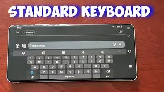 Samsung Galaxy S21 Ultra Turn Off Split Keyboard & Switch To Standard Keyboard in Landscape View