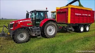 Gras hakselen | Chopping grass | Gras häckseln | New Holland FR | Valtra | Grasseizoen | Silage 2021