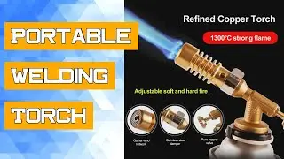 Portable Welding Torch Gas Burner Flame Gun High Temperature Brass Copper Gas Torch Brazing Solder P