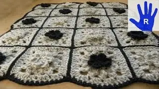 Crochet - Blanket made from Granny Squares - Crochet Together - Veronika Hug