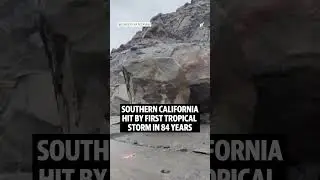 Southern California hit by the first tropical storm in 84 years #shorts