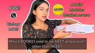 Books I used other than NCERT📚? | ALLEN modules review | Gungun #neet #allen #neet2024 #books #pw