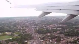Despegue avión Ryanair desde Charleoi(Bruselas-Bélgica) con destino Barajas(Madrid-España)