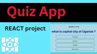 Build a Quiz App in React.js  -  Beginner React Project