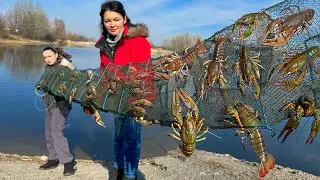 Поймали и Приготовили Раков в Печи по Азиатскому рецепту! Раки с сливочном соусе